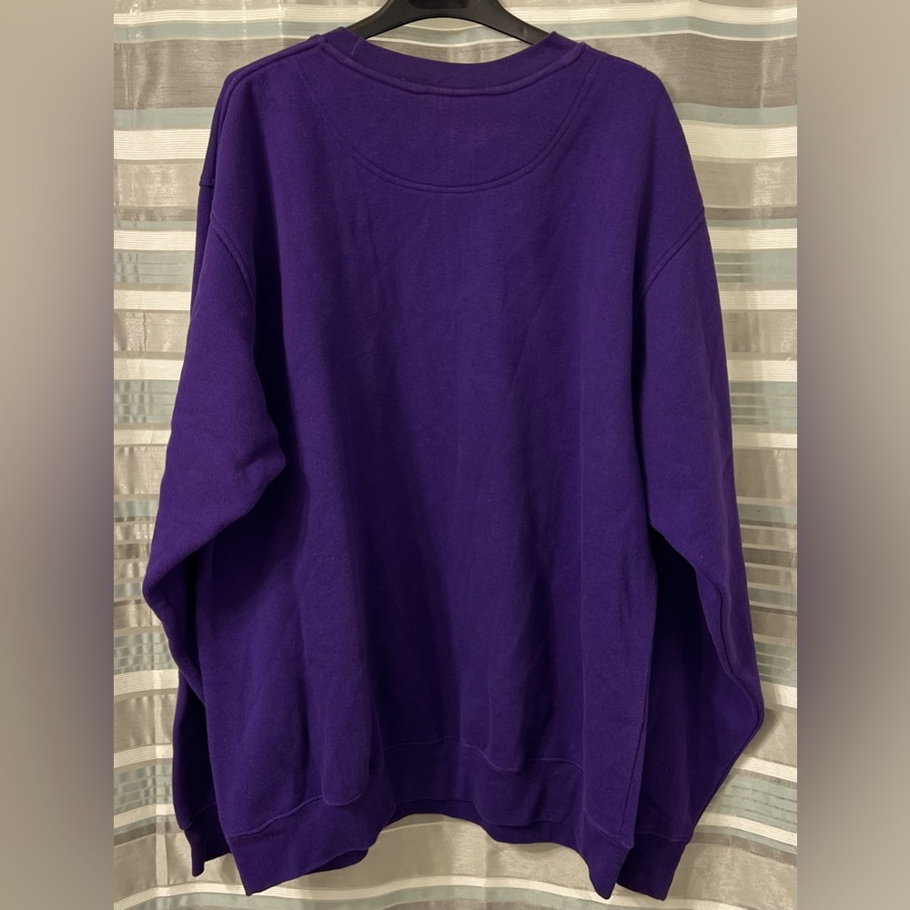 East Carolina University Pirates Purple Crew Sweatshirt - Picture 2 of 8